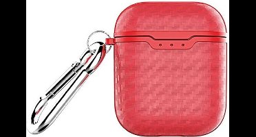 Beline AirPods Carbon Cover Air Pods 1/2 rood/ed