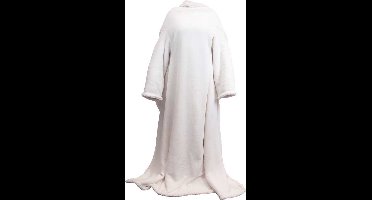 Unique Living - Plaid Lars met mouwen Dove White -140x180cm