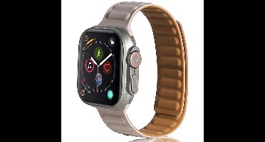 Beline Apple Watch Magneetband 42/44/45/49mm grijs/kaki