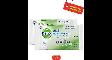 2X Dettol Hygienische Doekjes 2in1 (2 x 12 stuks) - Voordeelverpakking