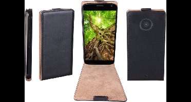Flipcase voor Motorola Moto X 2e generatie zwart ultradun