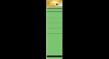 10x Enkele maplabels breed lang 297x61mm groen