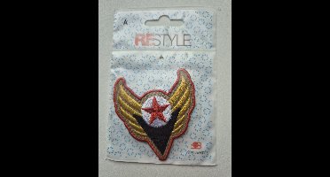 Restyle strijkapplicatie ´logo´ wings