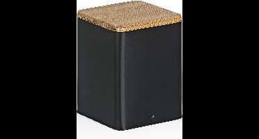 Voorraadpot, 1.4 L, Metaal, Bamboehout, 11.5 x 11.5 x 14.5 cm - Kela | Kiril