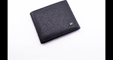 Solido Luxe Zwarte Leren Heren Wallet – Elegante en Duurzame Portemonnee met Vakken voor Kaarten, Briefgeld en Visitekaartjes