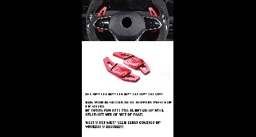 Rode Aluminium Flippers Geschikt Voor Vw Golf 8 GTI GTD TSI TDI Schakel Paddles Stuurwiel Stuur Extentions Variant R Line DSG