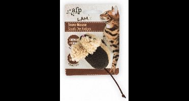 All For Paws Speeltje Sneeuw Muis - Kattenspeelgoed - 5x5x3 cm Assorti