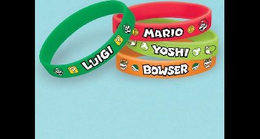 Super Mario armbanden - 6 stuks