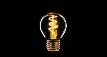 ETH Led spiraal filament kogel E27 4W 3 stappen dimbaar helder 2200K