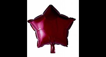 Helium Ballon Ster Bordeaux Rood 46cm leeg