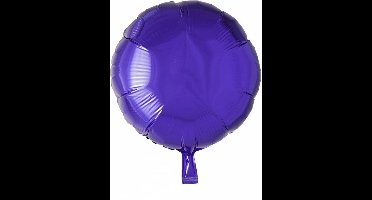 Wefiesta Folieballon Rond 45 Cm Paars