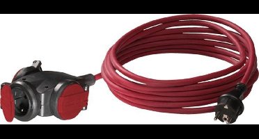 Kelfort 3-w rubber verdeelblok H07RN-F 3 x 1.5mm² 5 meter