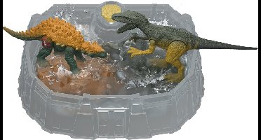 Jurassic World DINO REVEAL BATTLE PACK Herrerasaurus vs. Minmi, 4 jaar, Meerkleurig