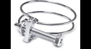 Slangklem uit draad met schroef verzinkt 19 mm x 22 mm 2 stuks Deltafix