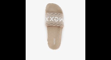 Mexx dames badslippers beige wit - Maat 42