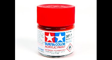 Tamiya Hobbyverf Acrylverf - XF-7 Red - Matt - Acryl - 23ml Verf potje - 23 ml