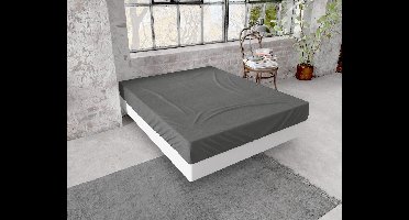 Dreamhouse Flanel Hoeslaken Premium - 160 x 200/210 - Antraciet