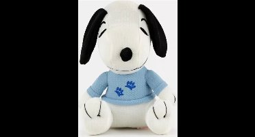 Snoopy met T-shirt (Blauw) Pluche Knuffel 25 cm