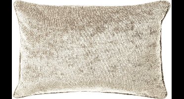 Dutch Decor LEWY - kussenhoes 30x50 cm - glansvelours - Pumice Stone - beige - met rits - zonder binnenkussen