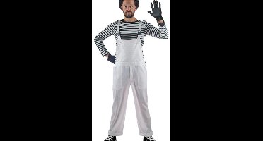 Witte tuinbroek volwassenen