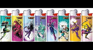 BIC® Mini J25 Vuursteen Aansteker – Fantastic Heroes - 8 stuks