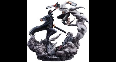 SEGA Chainsaw Man Statue Super Situation Figure Chainsaw Man vs. Samurai Sword 26 cm Beeld