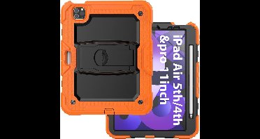 Schokbestendige hoes Geschikt voor: Apple iPad Pro 11 inch (2022/2021/2020) & iPad Air 5 / Air 4 / Air 11 inch (2025) M3 / Air 11 inch (2024) M2 - Oranje