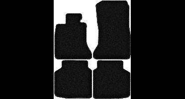 BASIC zwarte veloursmatten voor: BMW 7 F02 LONG (2008-2015)