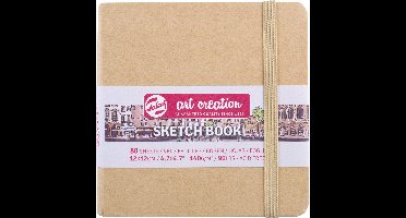 Schetsboek talens art creation 120x120mm kraft