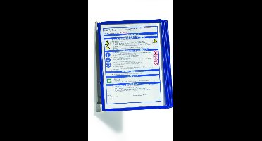 Wandelement Durable Vario Wall met 5-tassen blauw