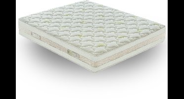iLoveSleep - Matras IBIZA 200x200 5 cm Traagschuim met Koudschuim Matras - Dikte 25 cm - afneembare hoes - Stijfheid h2
