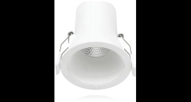 LED inbouwspot - downlight 6W - 1 stuk - warm wit 3000K en dimbaar IP44