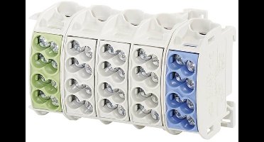 Hensel 2600137 Hoofdleiding vertakkingsklem 3-kleurig 5-polig Geleidertype: L, N, PE