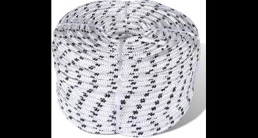 vidaXL - Boottouw - polyester - gevlochten - 6mmx50m