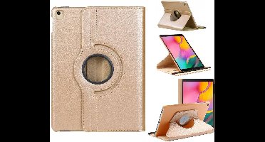 Hoesje Geschikt Voor Samsung Galaxy Tab A 10.1 hoes Goud - Galaxy Tab A 2019 hoes draaibare cover Hoesje voor de Hoesje Geschikt Voor Samsung Galaxy Tablet A 10.1