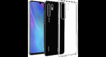 Ntech Hoesje Geschikt voor Huawei P30 Pro Transparant TPU Back hoesje