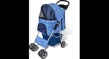 vidaXL - Wandelwagen - voor - hond - blauw
