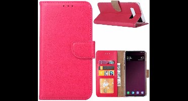 Ntech Portemonnee Hoesje Geschikt Voor Samsung Galaxy S10 - Pink