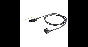BACHMANN Voedingskabel CEE7/7, Aardeaansluiting GST18, zwart, 5 m