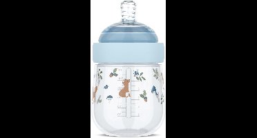 Mepal Mio Babyfles Little Dutch - 165 ml - Anti-koliek - Spiraalontwerp voorkomt verstopping - Siliconen van medische kwaliteit - Forest Friends