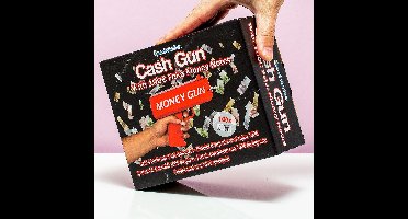 Out of the Blue Money Gun - Geld pistool met 100 nepbiljetten - Rood