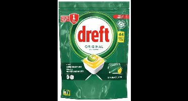 Dreft - Vaatwas - Original - All in one - Citroen - 44Capsules/594g
