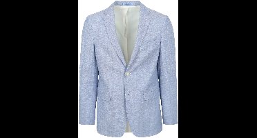 Suitable Blazer Linnen Panama Lichtblauw - Maat 52 - Heren blazer