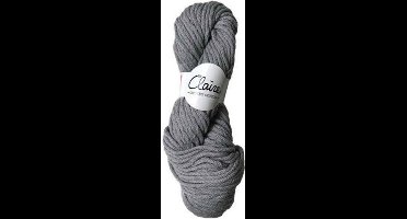 byClaire chunky cotton 014 grey - Haakgaren / Breigaren