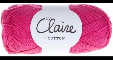 byClaire cotton 009 bright pink - Haakgaren / Breigaren