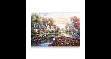 Spring Manor - 1500 Stukjes Puzzel- Romantisch Landhuis in Bloeiend Lente Landschap