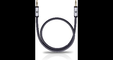 Oehlbach i-Connect J-35 Jackplug Audio Aansluitkabel [1x Jackplug male 3,5 mm - 1x Jackplug male 3,5 mm] 0.50 m Zwart V