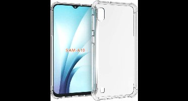 Ntech Hoesje Geschikt Voor Samsung Galaxy A10 Transparant Anti Shock Back hoesje