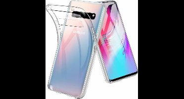 Ntech Hoesje Geschikt Voor Samsung Galaxy S10 5G Hard Back Hoesje - Transparent