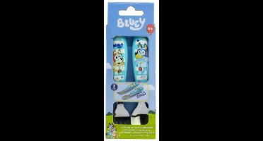 Bluey Yummy metalen ergonomische bestekset - 2 stuks